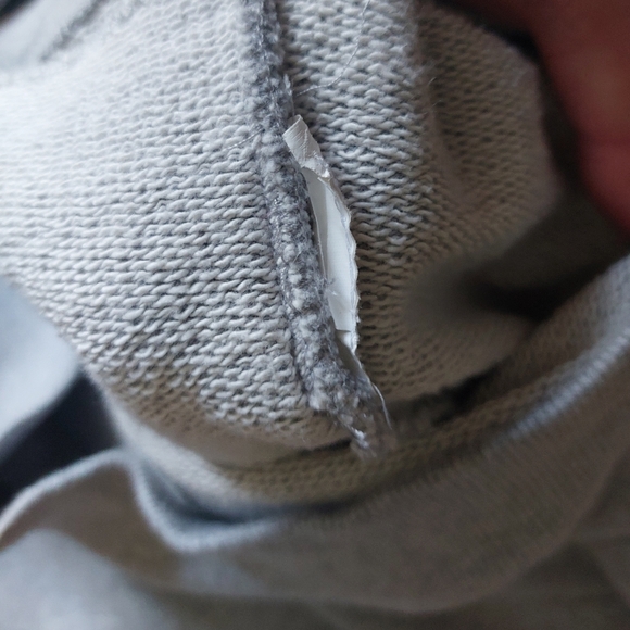 Valentino Red sweatshirt tunic top. Gray Black with ruffle + bow details. Medium - Picture 7 of 9